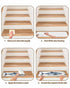 BOHOOSKYLAR 4 8"x30" Ocean Life Stair Treads Retro Blue Tuna Oil Painting Wood Grain Indoor Non Slip Peel and Stick
