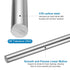 uxcell 2 Pcs Linear Motion Rod Shaft Guide 8mm x 100mm, Case Hardened Steel Chrome Plated
