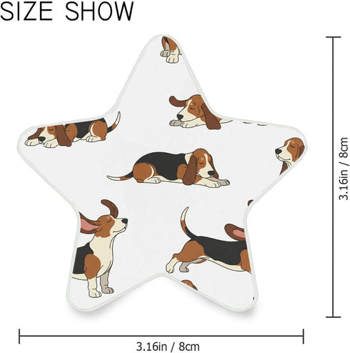 Burbuja 0.2W Dogs LED Night Light Plug into Wall Star-Shaped Nightlight Dusk to Dawn Auto Sensor for Bedroom Bathroom