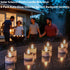 TWINKVILLA 8pcs Solar Tea Lights Outdoor Waterproof, Rechargeable Dusk to Dawn Little Solar Votive Candles, Flameless