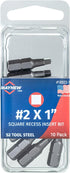 Mayhew Tools 19603-4 Square Recess Power Bit, NO. 3 x 2", 4-Pack by Mayhew Tools