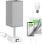 Ambimall Touch Control Table Lamp with USB A+C Charging Ports - 3
