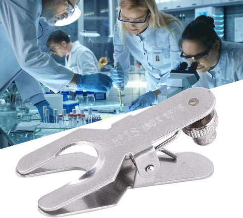 Stainless Steel Spherical Pinch Clamp, Lab Clamp Pinch Clip, Glass Ball Clamp Tools (18#)