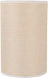 Angoily E27 Cloth Lampshade 7.87X5.11X5.11In Narrow Drum Light Cover Beige Linen Lamp