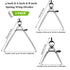 3 Pack Adjustable Spring Wing Divider, 4 & 6 & 8 Inch Steel Lockable Divider Compass for Drawing, Drafting