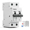Miniature Circuit Breaker 120/240VAC 16A Double Pole, DIN Rail Mount, Thermal Magnetic AC Disconnect Switch
