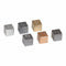 EISCO Density Cubes Set - 6 Metals: Brass, Lead, Iron, Copper, Aluminum, Zinc - 0.4" (10mm) Sides