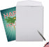 The Best Card Company Jumbo Merry Christmas Card (8.5 x 11 Inch) - Big Group Notecard for Happy Holidays, Xmas