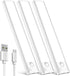 Under Cabinet Motion Sensor Lighting: 14 Inch Dimmable Rechargeable Lights Indoor -