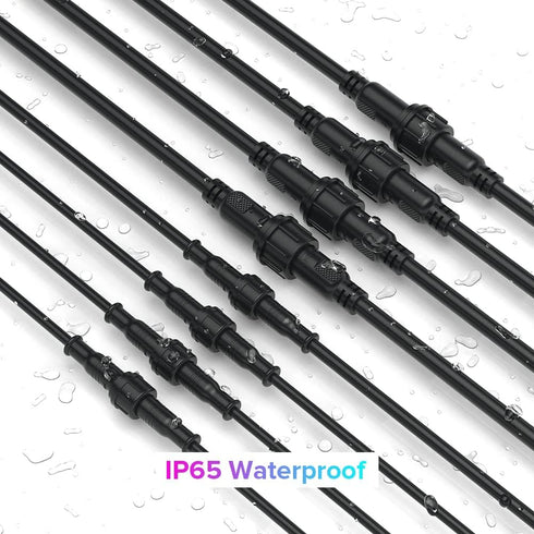 BTF-LIGHTING 4 Pin Electrical Connector 20AWG IP65 Male Female Connector 7.87in/20cm Extension Cable for LED Strip
