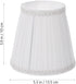 5.12 Inch ARTIBETTER Cloth Clip-on Bubble Lamp Shade Pleated Fabric Cover for Table and Floor Lamps Chandelier Lamp