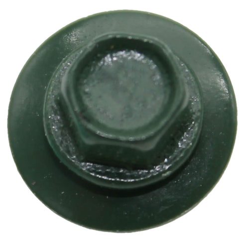 Metal ROOFING SCREWS: (250) 10 x 1" Evergreen Hex Head Sheet Metal Roof Screw with EPDM Washer