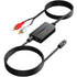 AUTOUTLET 192kHz DAC Digital to Analog Audio Converter, 7ft Optical to RCA Male Cable for HDTV and Consoles
