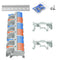 3Pcs Lever Wire Connectors, 2 in 10 Out, Push-in, 4-2.5 mm Quick