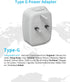 UK Ireland Travel Plug Adapter, VINTAR Type G Travel Adapter with 1USB C, 3 USB Ports and 2 Outlets,6 in 1 UK Power Adaptor for USA to England London British Hong Kong Irish Kenya Dubai Qatar