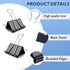 Medium Binder Clips, 72 Pack, 1 Inch Black Paper Clips with Storage Container for Office, Home, School