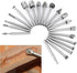 Yakamoz 20pcs 1/8" Shank High Speed Steel Rotary Files Burrs, Wood Milling Set for DIY Woodworking