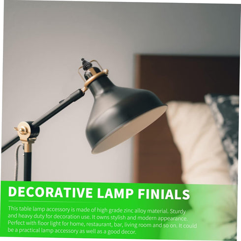 2pcs DOITOOL Simple Knob Lamp Finials for Easy Installation Table and Floor Lamps Modern Decor for Home Lighting