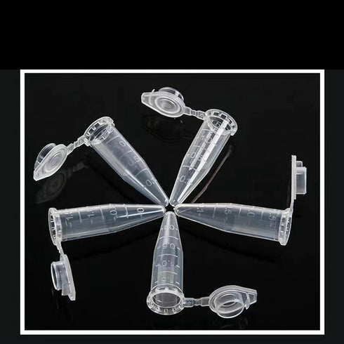 Microcentrifuge Tubes - 1.5ml PCR Tube with Snap Cap, 500 Pcs