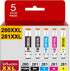 TR8622a Ink Cartridges 280XXL 281XXL Compatible Replacement for Canon 280 281, 5 Pack