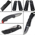 Cool Hand 2 pcs G10 Knife Handle Scales Slabs, Custom DIY Tool Material for Knives Making Blanks, All Black