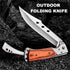DOOM BLADE Long Blade Pocket Folding Knife - Sharp Survival Work Knives-Foldable Large Knife with Rosewood Handle,Gift for Dad Husband,for Hunting,Hiking,Camping (1 Knife) by DOOM BLADE