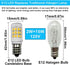 E12 LED Fridge Water Dispenser Light Bulb, 2W (15W Replacement), 120V T5 Tubular Appliance Bulb, 6000K Daylight White,