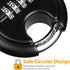 DAYGOS Combination Disc Padlocks for Outdoor - Heavy Duty 4 Digit Code Lock, Combo Discus Lock for Storage Unit,Gate,Fence,Traile(3/8-in Shackle,1PCS,Black) by DAYGOS