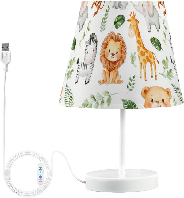 Kcldeci Cute Baby Giraffe Lion Bedside Table Lamp for Bedroom Farmhouse Lamps