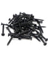 50pcs #8 x 2 Flat Head Phillips Drywall Screws, Fine Thread, Carbon Steel 1022A, Black Phosphate