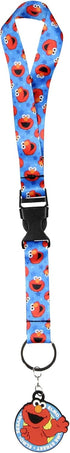 Elmo Wristlet Strap Lanyard for Keys - Sesame Street ID Badge Holder for Men and Women