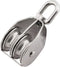 M50 Double Pulley Block, Stainless Steel Heavy Duty Hardware, Double Wheel Swivel Rigging Lifting Wheel
