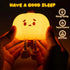 Generic 3 Dimmable Cute Pumpkin LED Night Light, Level Nursery Nightlight, Silicone Soft Light Lamp Gift, Rechargeable