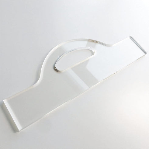 Charcuterie Board Handle Template, Clear Acrylic Woodworking Router Template, Eighth Sunrise