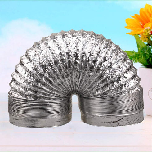 DOITOOL 3 Inch Aluminum Flexible Ducting Dryer Vent Hose, 6.7 Feet Duct Hose for Heating, Ventilation, Air Conditioning