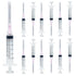 100 Pcs-5 ml Luer Lock Syringe with 18ga Needle, Individually Packaged for Labs and Supplies