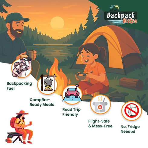 Backpack 16 oz (454 Backpacking Bistro Dehydrated Diced Potatoes g) | Emergency Food, Daily & Meals | Dehydrated