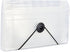 JAM PAPER Accordion Folders, 13 Pocket Plastic Expanding File, Coupon Size, Clear, Sold Individually