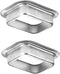 3" x 4" Rain Gutter Downspout Drop Outlet Aluminum K Style (2 Pack)