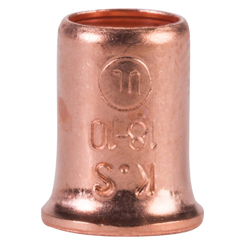 NSI SB1810 Easy-Twist Copper Crimp Sleeve Wire Connector, Pack of 100, 18-10 AWG Wire Range