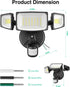 50W 5000LM 6500K IP65 iMaihom Motion Sensor Outdoor Lights, Hardwired Motion Sensor Flood Light, Dusk to Dawn Outdoor