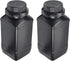 Heyiarbeit 2pcs 1000ml/34oz Plastic Lab Chemical Reagent Bottle Wide Mouth with Black Cap