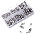 KINGOU 155pcs Stainless Steel Ball Chain Connector Clasps for 1.6/2.0/2.4/3.2/4.0/4.8mm Beaded Ball Chain