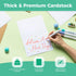 50 Pack 5" 7" A7 Ohuhu Blank White Cards and Envelopes - x Heavyweight Folded Cardstock and Envelopes for DIY Greeting