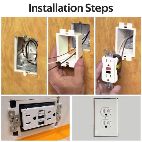 10 PCS BE1-2 Electrical Outlet Box Extenders - 1-Gang Box Extender with 20PCS Screws, White Power Outlet Accessories