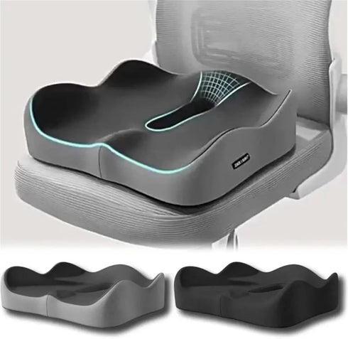 JJKSKV Tailbone Orthopedic Memory Foam Coccyx Cushion for Pain Relief - Non-Slip Seat Cushion for Office Chair