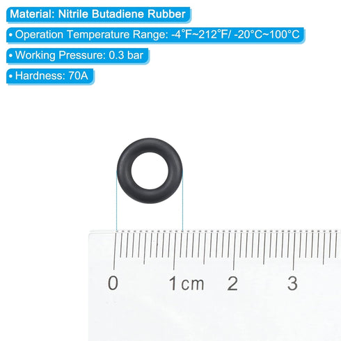 PATIKIL Nitrile Rubber O-Rings, 11mm OD, 6mm ID, 2.65mm Width, 5 Pcs Metric Sealing Gasket for Plumbing Repair