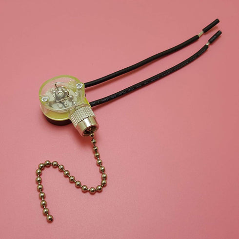 Rulbelok JX42B 250V DIY Wall Light Pull Chain Cord Controller Switch for Home Ceiling Fan Lamp Pull Chain Cord Switch