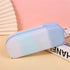 YYaaloa Colorful Silicone Pencil Case, Waterproof Aesthetic Pencil Pouch Small Bag for Women, Makeup Pouch (Blue)