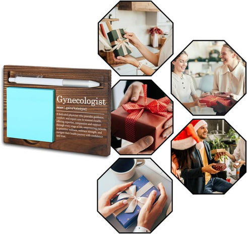VYNWPDFLI Gift,LQQ94 Gynecologist Wooden Desk Organizer, OB-GYN Appreciation Gift, Womens Health Doctor Office Decor